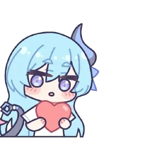 💫 emoji Honaki chibi: for @novellasbots Telegram sticker 15 of 60
