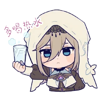 💫 emoji Honaki chibi: for @novellasbots Telegram sticker 4 of 60