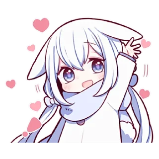 Sticker from Белая зайка @nyasticks