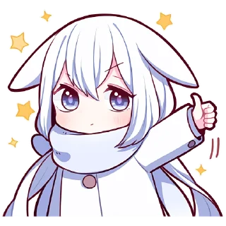 Sticker from Белая зайка @Nyasticks
