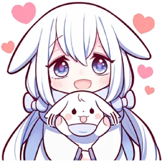 Sticker from Белая зайка @nyasticks