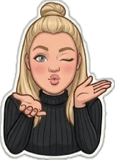 😘 emoji BeitGraham Telegram sticker 21 of 96