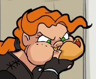 🌭 emoji Victoria🖤👩‍🦰 Telegram sticker 6 of 14