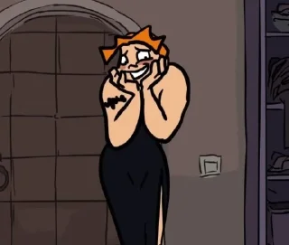 🥴 emoji Victoria🖤👩‍🦰 Telegram sticker 4 of 14