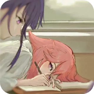 ❤ emoji Райден и Яэ Мико ✨❤️‍🔥 Telegram sticker 10 of 49