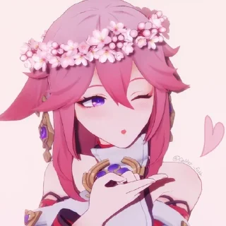 Sticker from Яэ Мико🦊❤️‍🔥