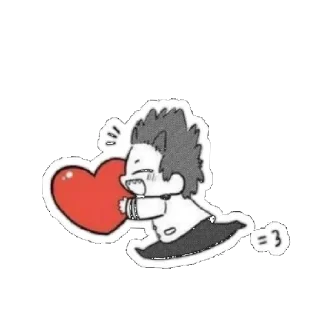 🥰 emoji Моя геройская академия Telegram sticker 12 of 16