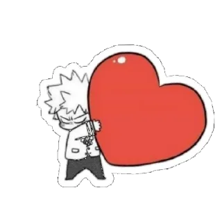😘 emoji Моя геройская академия Telegram sticker 13 of 16