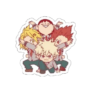 😄 emoji Моя геройская академия Telegram sticker 16 of 16