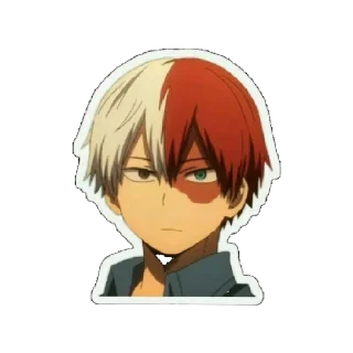 😑 emoji Моя геройская академия Telegram sticker 3 of 16