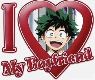 ❤️ emoji моя геройская академия Telegram sticker 23 of 42