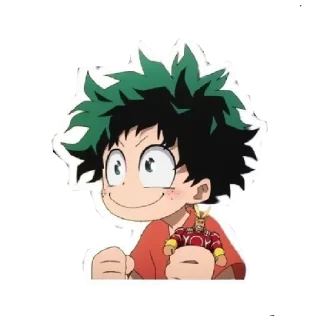 😄 emoji Моя геройская академия Telegram sticker 2 of 16