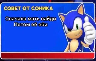 Sticker from Совет от соника