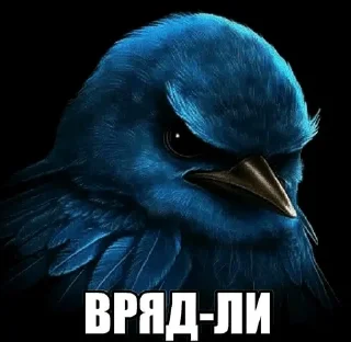 Sticker from птицы сомнения