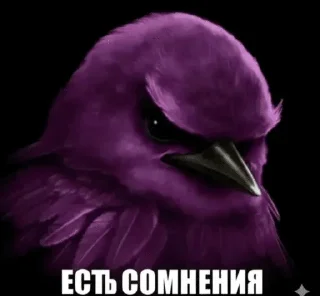 Sticker from птицы сомнения
