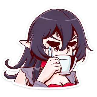 😭 emoji Тёмная Айрис @nyasticks Telegram sticker 12 of 49