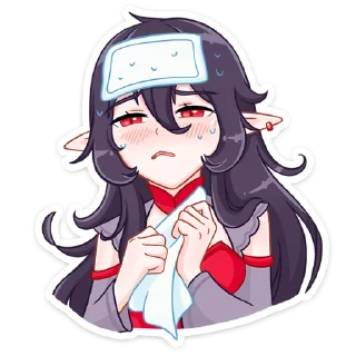 😴 emoji Тёмная Айрис @nyasticks Telegram sticker 23 of 49