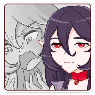 👿 emoji Тёмная Айрис @nyasticks Telegram sticker 17 of 49