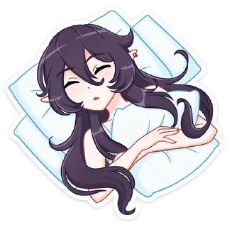 😴 emoji Тёмная Айрис @nyasticks Telegram sticker 16 of 49