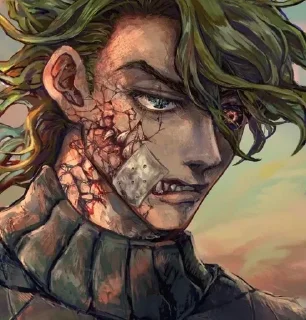 Sticker from Diego Brando scary monsters