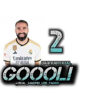 Sticker from Real Madrid 2023/24 @Real_Madrid_UZB_Fanss