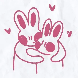 ❤️ emoji Зайка: @Pea4_stickerbot Telegram sticker 23 of 34