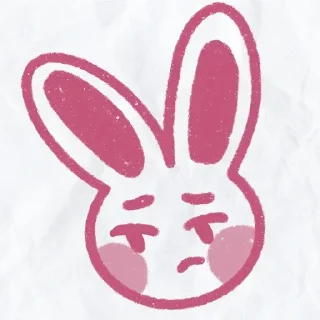 😔 emoji Зайка: @Pea4_stickerbot Telegram sticker 15 of 34