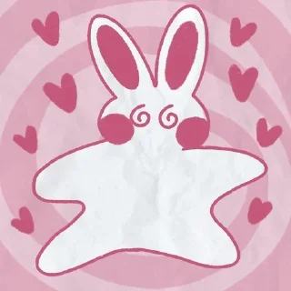 🥰 emoji Зайка: @Pea4_stickerbot Telegram sticker 7 of 34