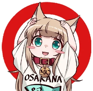 Kinako (Osakana Neko) :: @line_stickers sticker 3