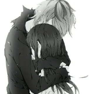🤍 emoji Обнимашки Манга | Hugs Manga Telegram sticker 22 of 75