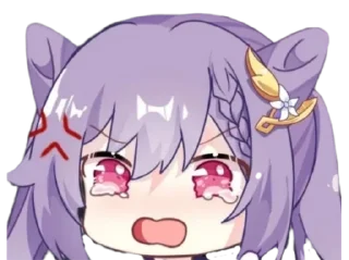 😭 emoji Keqing Telegram sticker 17 of 72