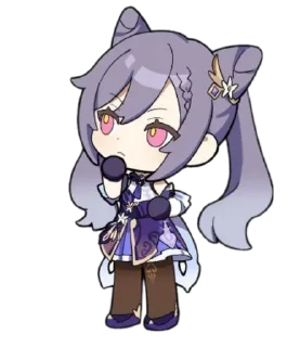 🤔 emoji Keqing Telegram sticker 10 of 72