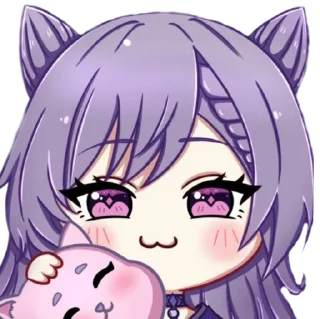 😊 emoji Keqing Telegram sticker 19 of 72