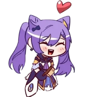 ❤ emoji Keqing Telegram sticker 22 of 72