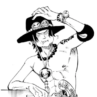 Sticker from Portgas D. Ace