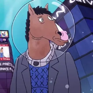 😁 emoji Bojack Horseman ➡️ @Ctikerubot Telegram sticker 5 of 13