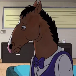 😔 emoji Bojack Horseman ➡️ @Ctikerubot Telegram sticker 6 of 13