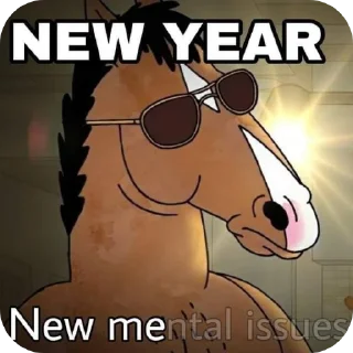 Sticker from BoJack HorseMan :: @fuck>off