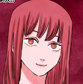 Makima. Manga icon. sticker 3