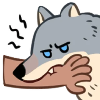 ⭐ emoji 野狼好朋友 @moe_sticker_bot Telegram sticker 5 of 40