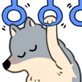 ⭐ emoji 野狼好朋友 @moe_sticker_bot Telegram sticker 24 of 40