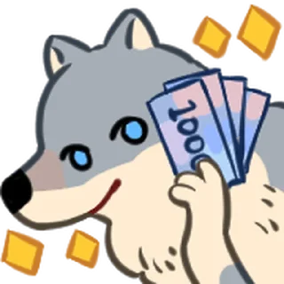 ⭐ emoji 野狼好朋友 @moe_sticker_bot Telegram sticker 8 of 40