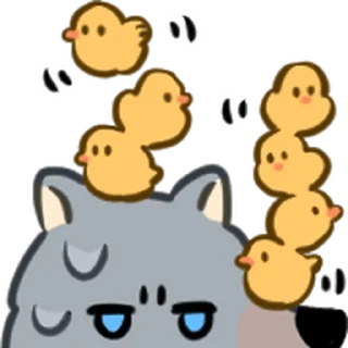 ⭐ emoji 野狼好朋友 @moe_sticker_bot Telegram sticker 21 of 40