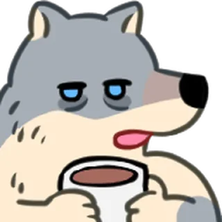 ⭐ emoji 野狼好朋友 @moe_sticker_bot Telegram sticker 15 of 40