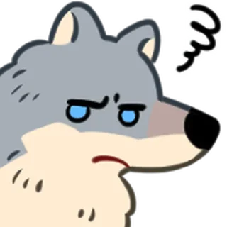 ⭐ emoji 野狼好朋友 @moe_sticker_bot Telegram sticker 6 of 40