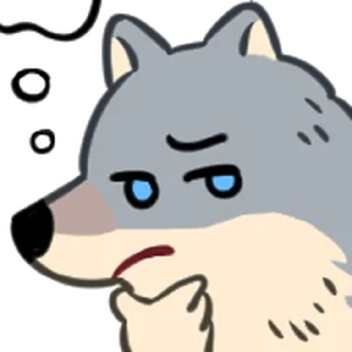 ⭐ emoji 野狼好朋友 @moe_sticker_bot Telegram sticker 12 of 40