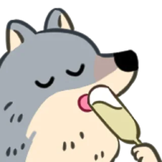 ⭐ emoji 野狼好朋友 @moe_sticker_bot Telegram sticker 22 of 40