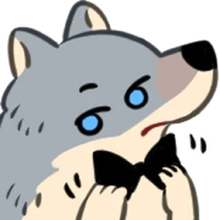 ⭐ emoji 野狼好朋友 @moe_sticker_bot Telegram sticker 10 of 40