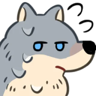 ⭐ emoji 野狼好朋友 @moe_sticker_bot Telegram sticker 7 of 40