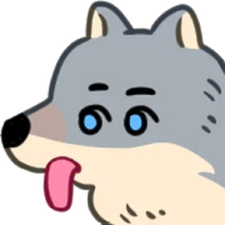 ⭐ emoji 野狼好朋友 @moe_sticker_bot Telegram sticker 23 of 40